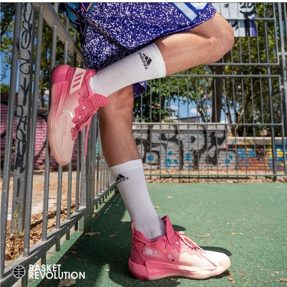 Adidas Dame Dolla Pink Basketball Shoes